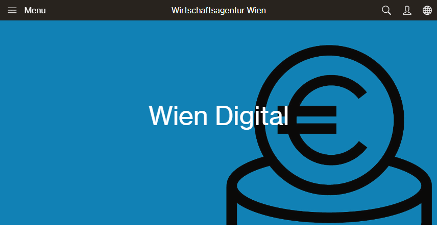 Website: Wirtschaftsagentur - Foerderungen Wien Digital